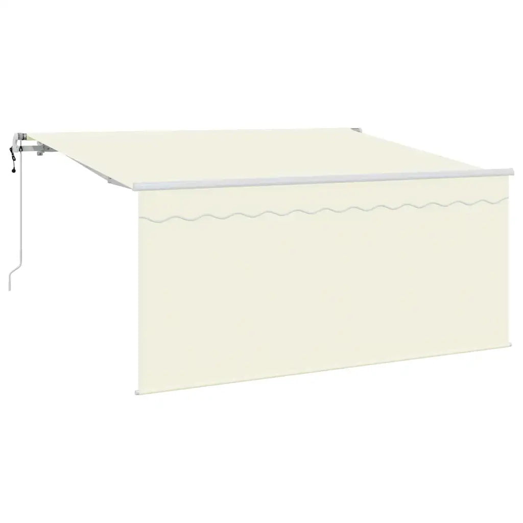 Tenda Retrattile Crema 300 x 200 cm Poliestere e Alluminio 3329497
