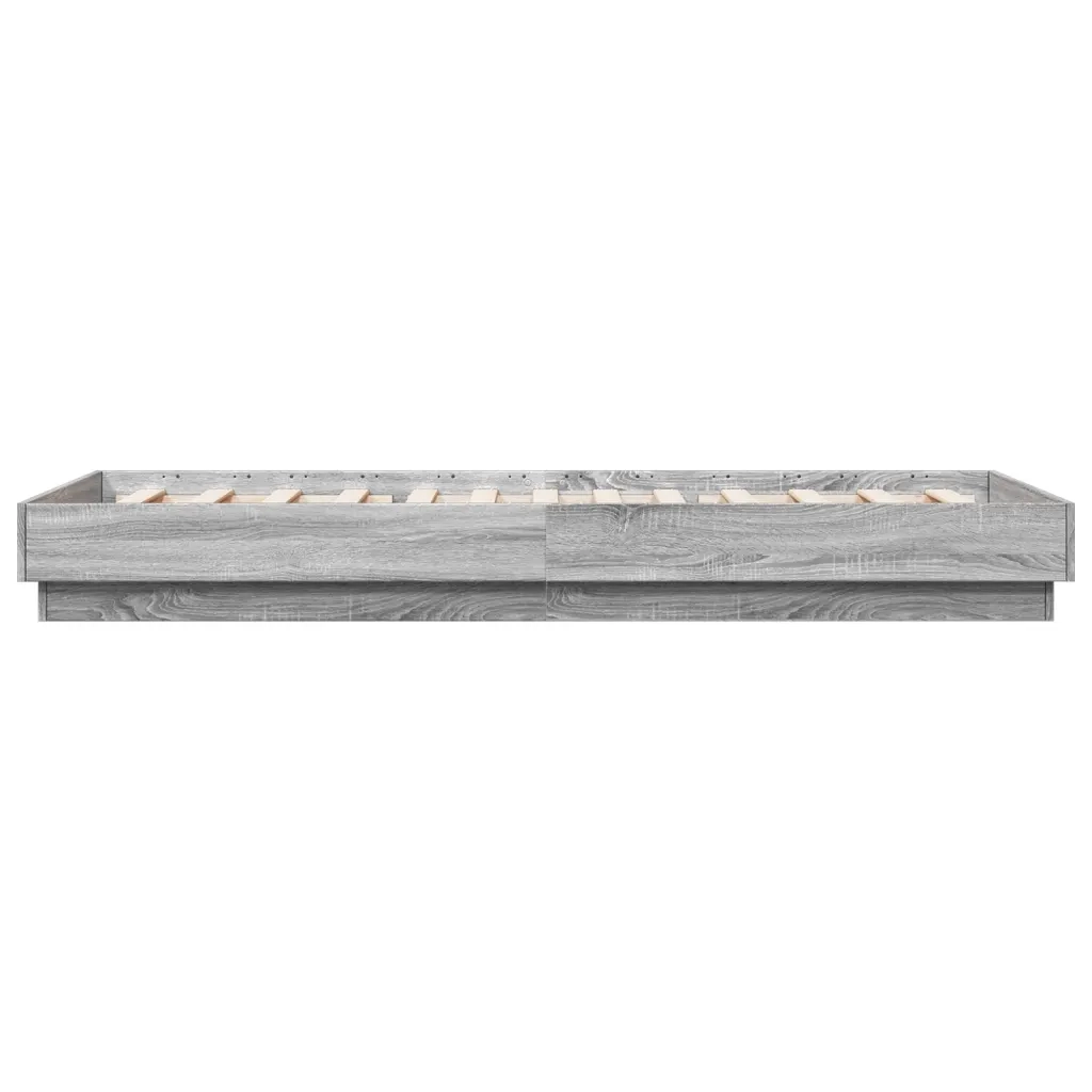 Giroletto con LED Grigio Sonoma 90x200 cm 839516