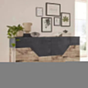 Credenza Alien Sideboard in Legno di Pero e Ardesia - Dimensioni 200 x 43 x 86 cm