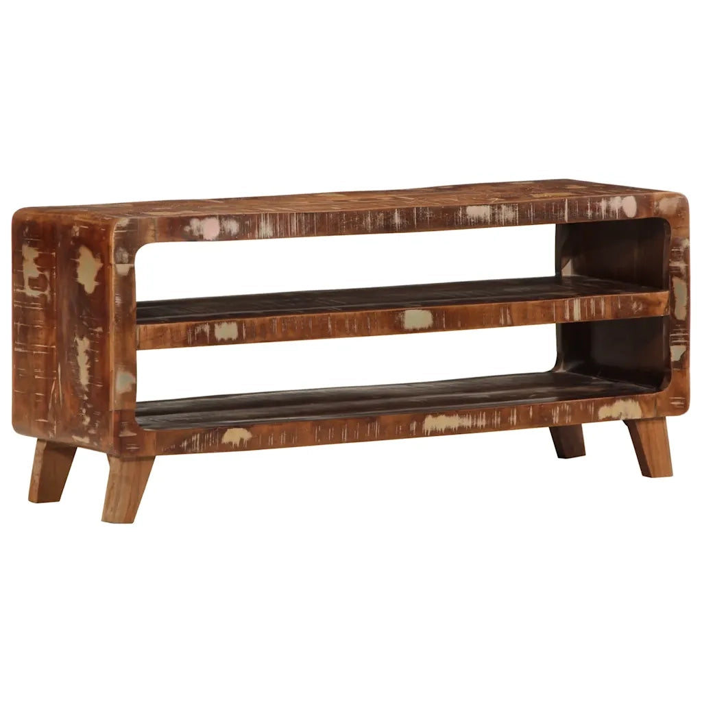 Mobile Porta TV 105x46x32 cm in Legno Massello di Recupero