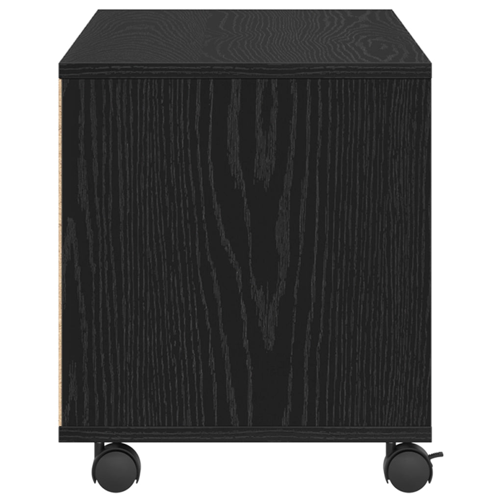 Mobile TV  Nero 90x35x35 cm in legno ingegnerizzato