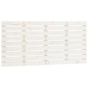 Testiera | Testata da Parete Bianca 146x3x63 cm in Legno Massello di Pino