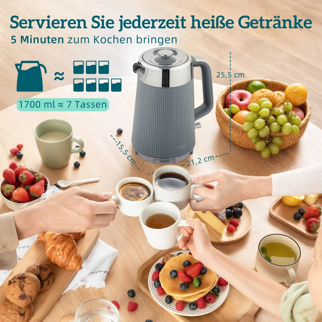 Bollitore e tostapane ¨C Minimal ¨C Grigio
