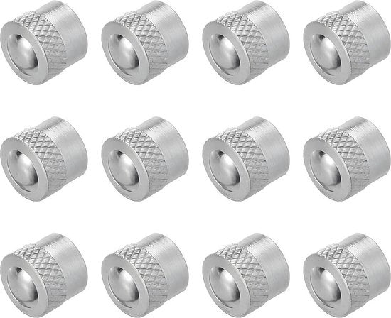 Set di coperture per pneumatici - 12 pezzi - alluminio - universale - accessori auto e motociclo.