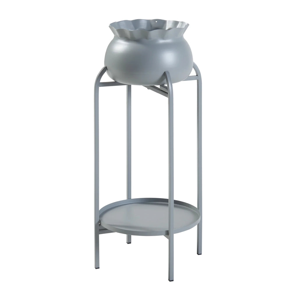 Portavasi da esterno 81 x 40 x 40 cm grigio 03_0010337