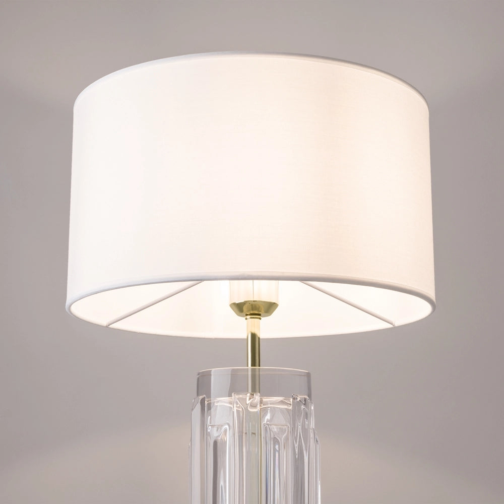 MUSE LAMPADA DA TAVOLO IN METALLO E VETRO CON PARALUME