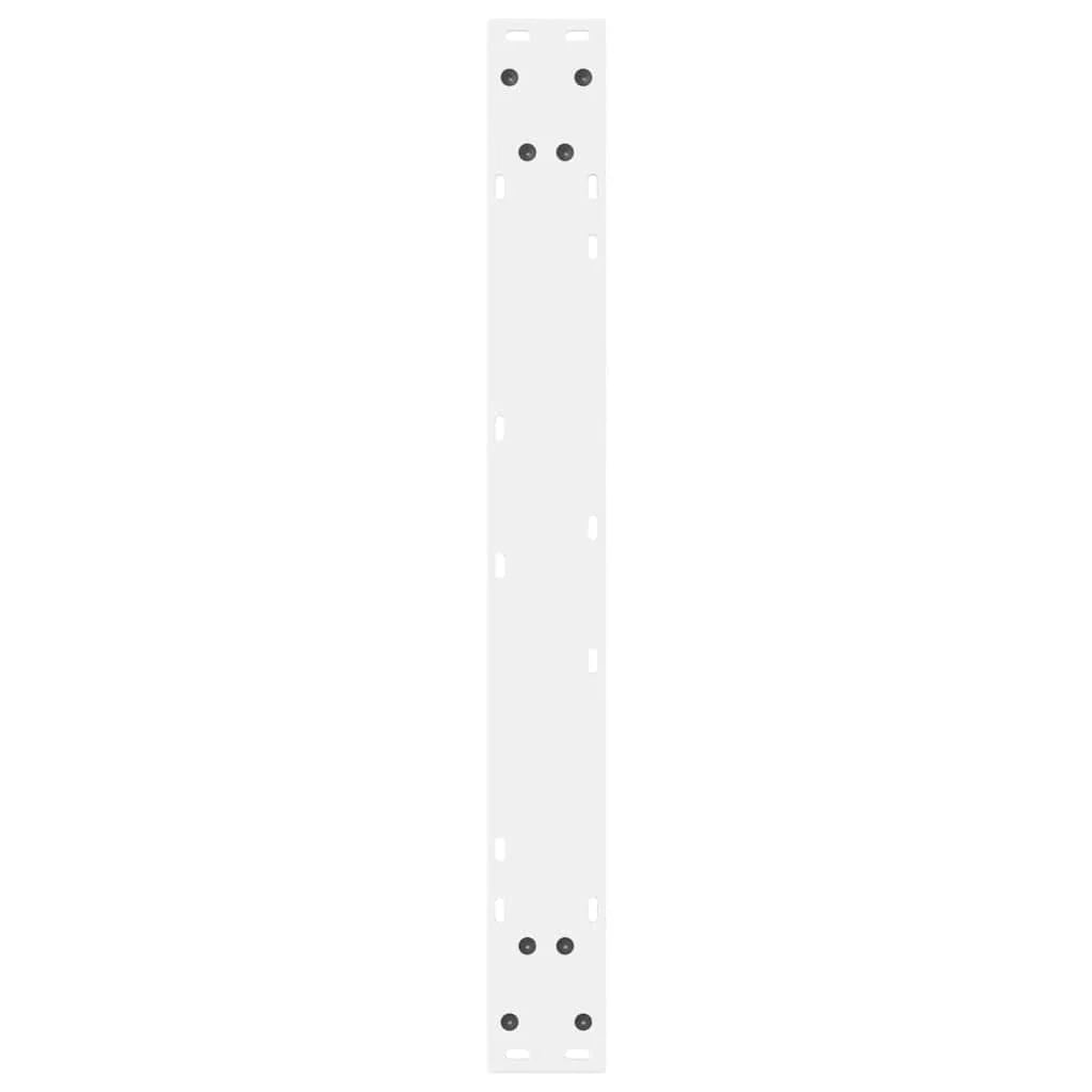 Set di 2 gambe moderne regolabili per tavolo da pranzo 70 x 72-73 cm in acciaio bianco 02_0057011