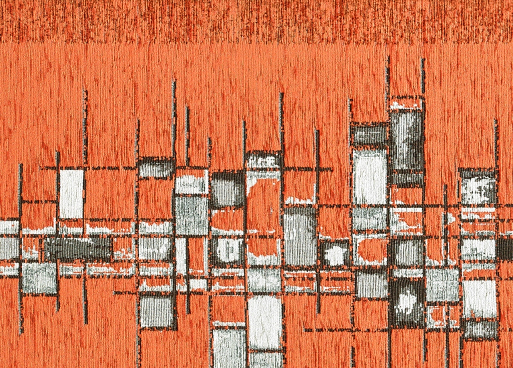 Tappeto Passatoia Cucina Corsia Retro Antiscivolo Disegno Pixel By Suardi - 55x280 - Arancio