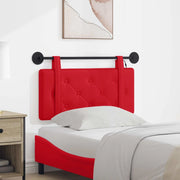 Testiera sospesa Con luce LED Rosso Similpelle