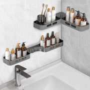 Pannello doccia - senza foratura - 2 pezzi - organizzatore bagno con griglia