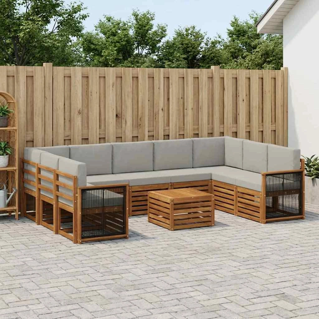 Set divani Legno di Acacia Massello 3384862