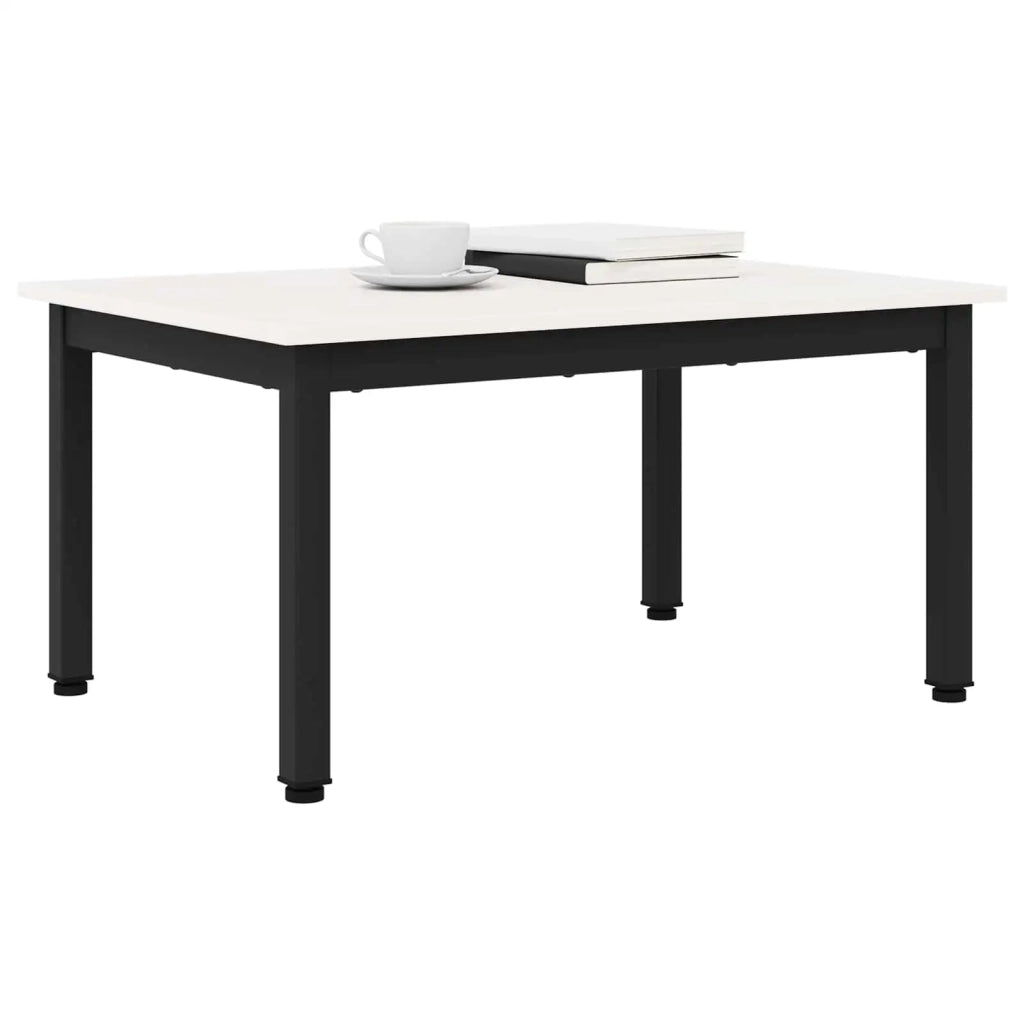 Tavolino da salotto Bianco 70 x 50 x 36 cm Pino massello 892764