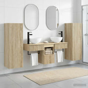Set di mobili per il bagno 5 pz Rovere Sonoma 3405965