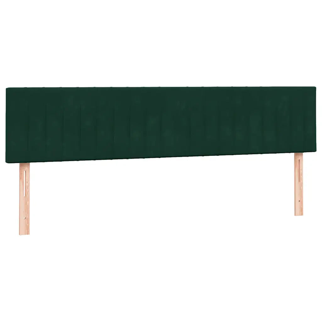 Giroletto a Molle con Materasso Verde Scuro 180x220 cm Velluto