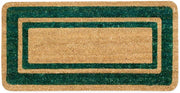 Zerbino Cocco Naturale Esterno Porta Entrata Retro Antiscivolo Raschiafango 40X80 Cm Verde