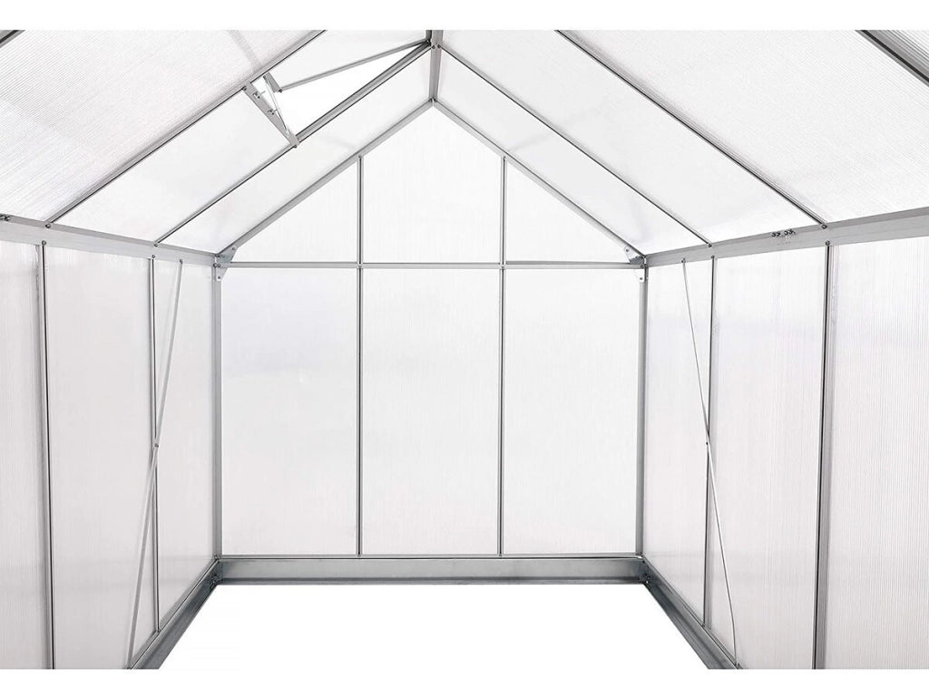 Serra da giardino in policarbonato 250 x 190 x 195 cm "Basilic" - 4,75 m² - Grigio