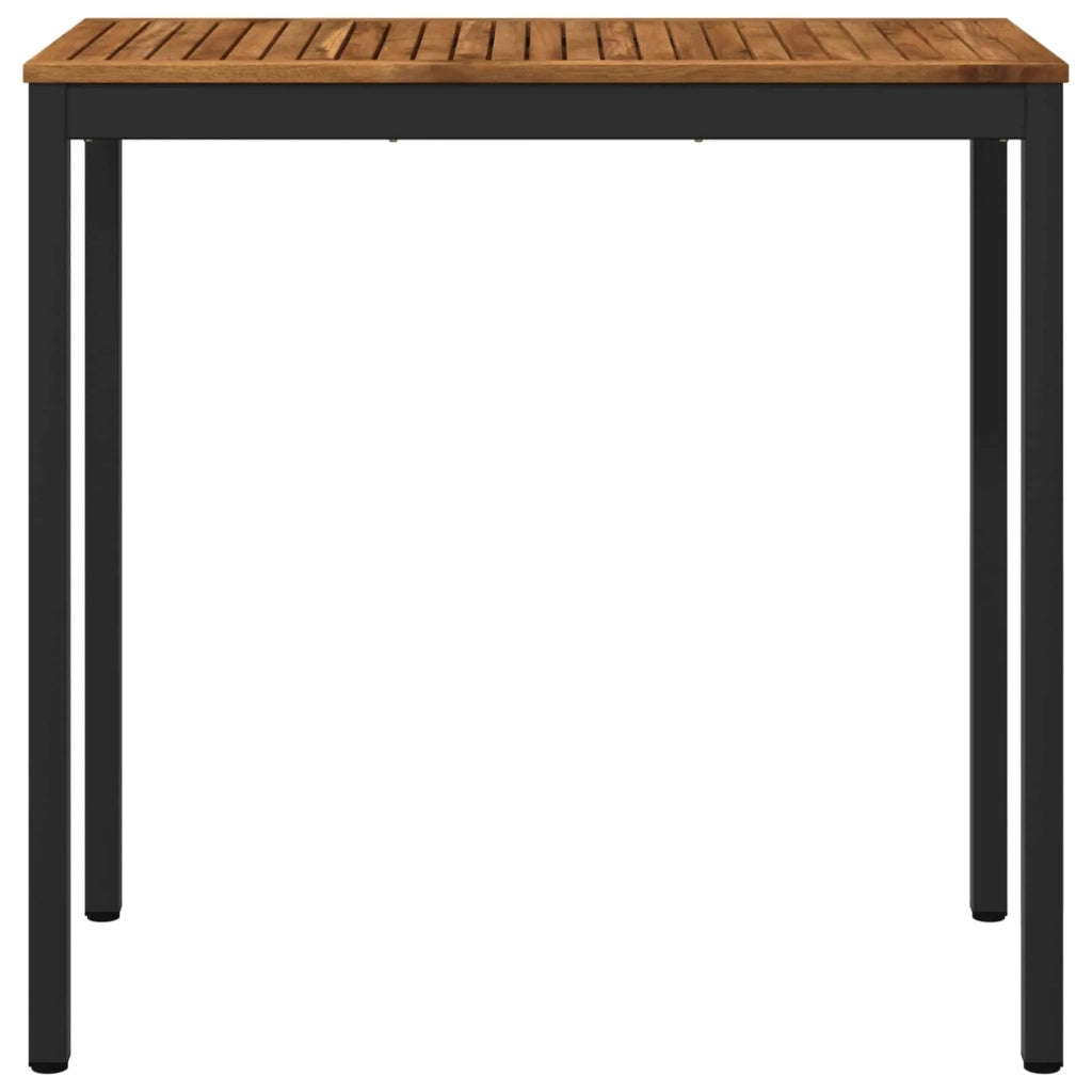Tavolo Bar da Giardino Naturale e Nero 108,5 x 55 x 105 cm 901340