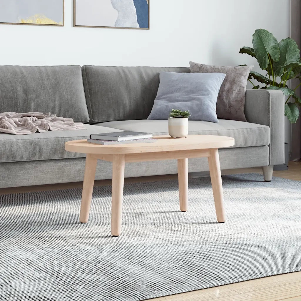 Piano del tavolo 80x40x2,5 cm in legno massello di pino ovale 824350