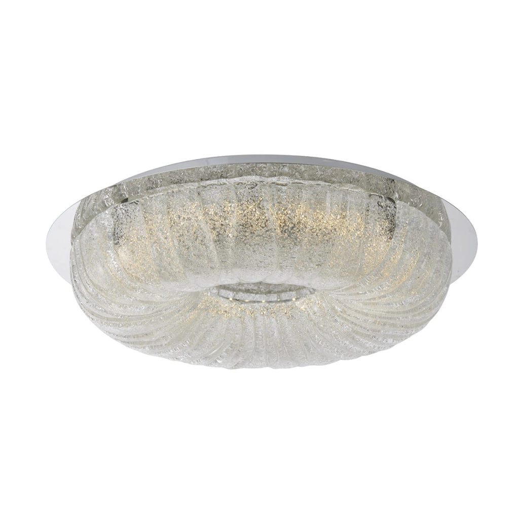 Plafoniera LED Italux Mercer 52cm 36W 3000K cromo vetro