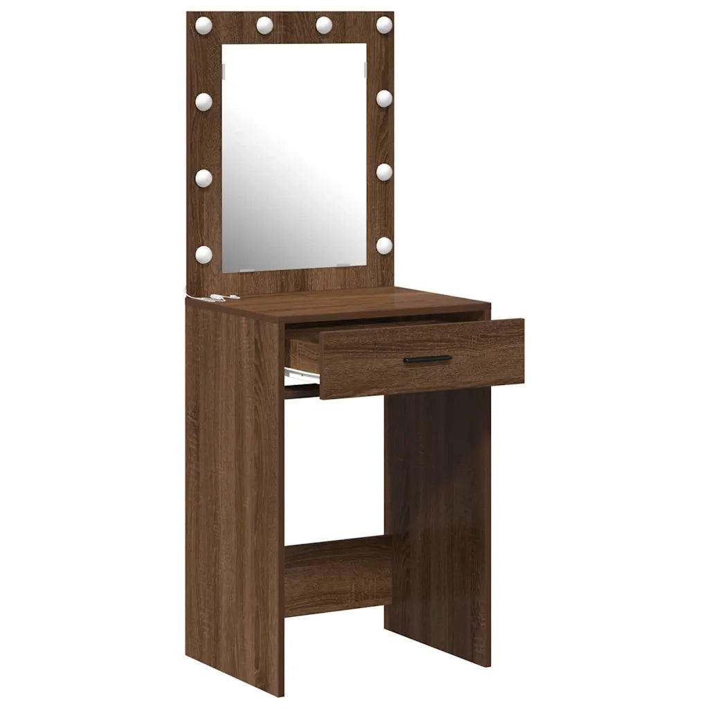 Tavolo da Trucco con cassetto Rovere Marrone 50 x 41 x 135 cm 865043