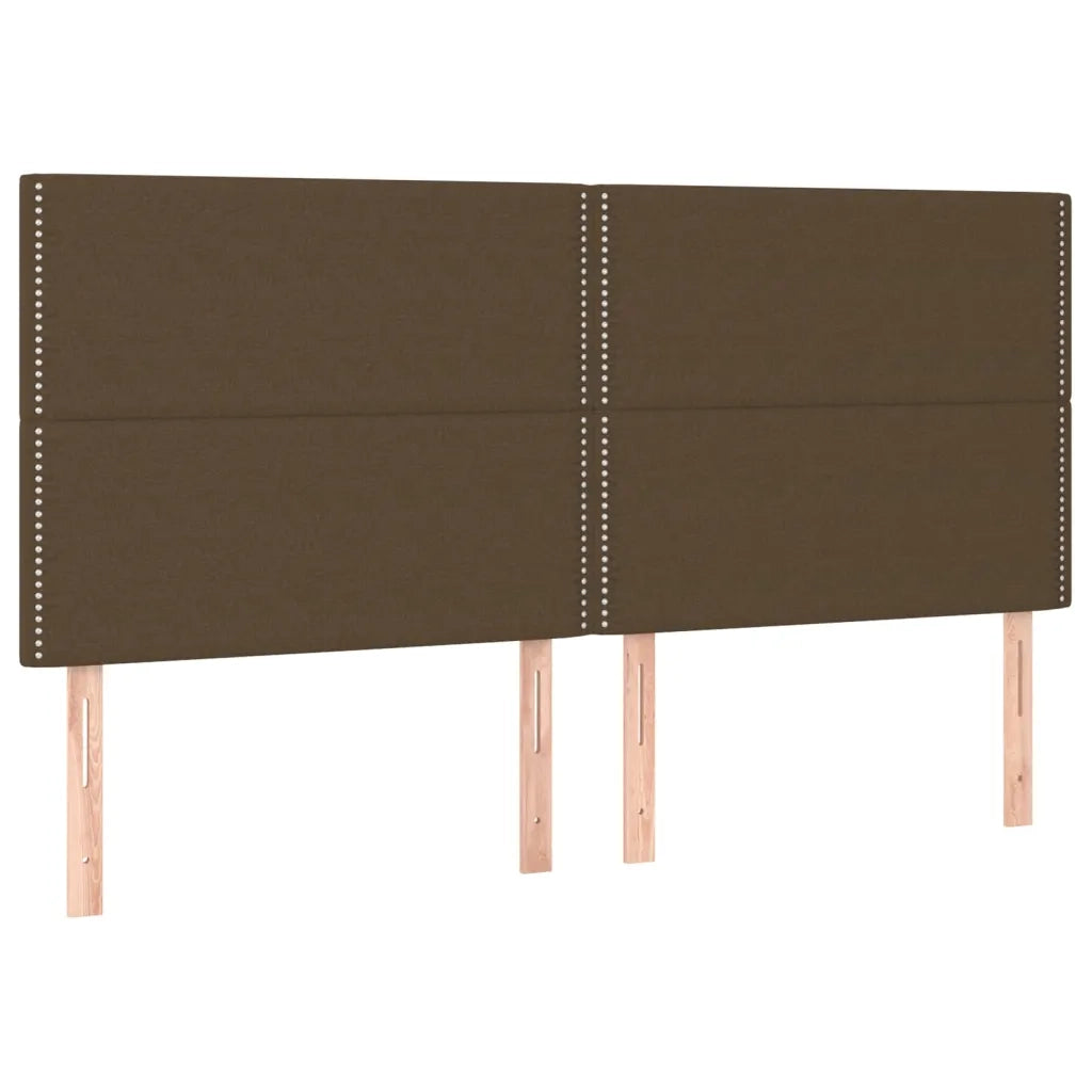 Giroletto a Molle con Materasso Marrone Scuro 180x200cm Tessuto cod mxl 41644