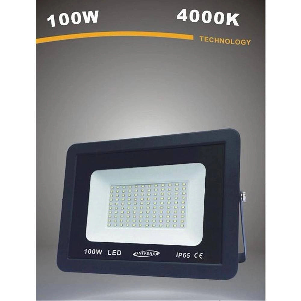 Trade Shop - Faretto Led Proiettore Da Esterno 100w Nero Ip65 Luce 6500k 4000k 3000k -