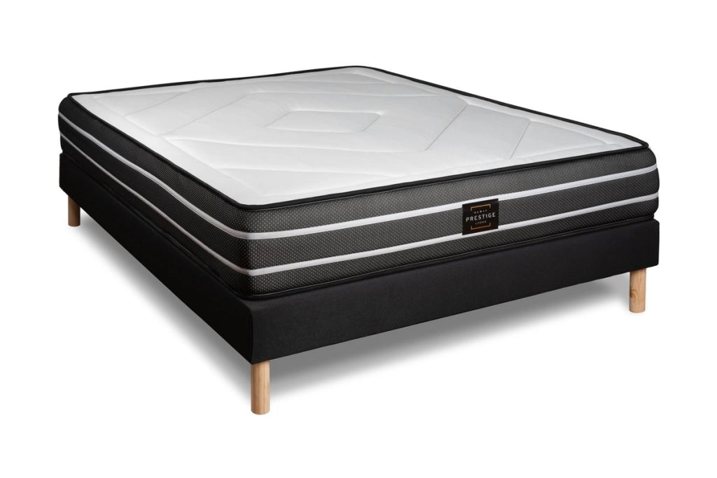 Pacchetto letto completo - Materasso 160x200cm + Box spring con doghe (kit) + 2 cuscini + Piumino - Esclusivo
