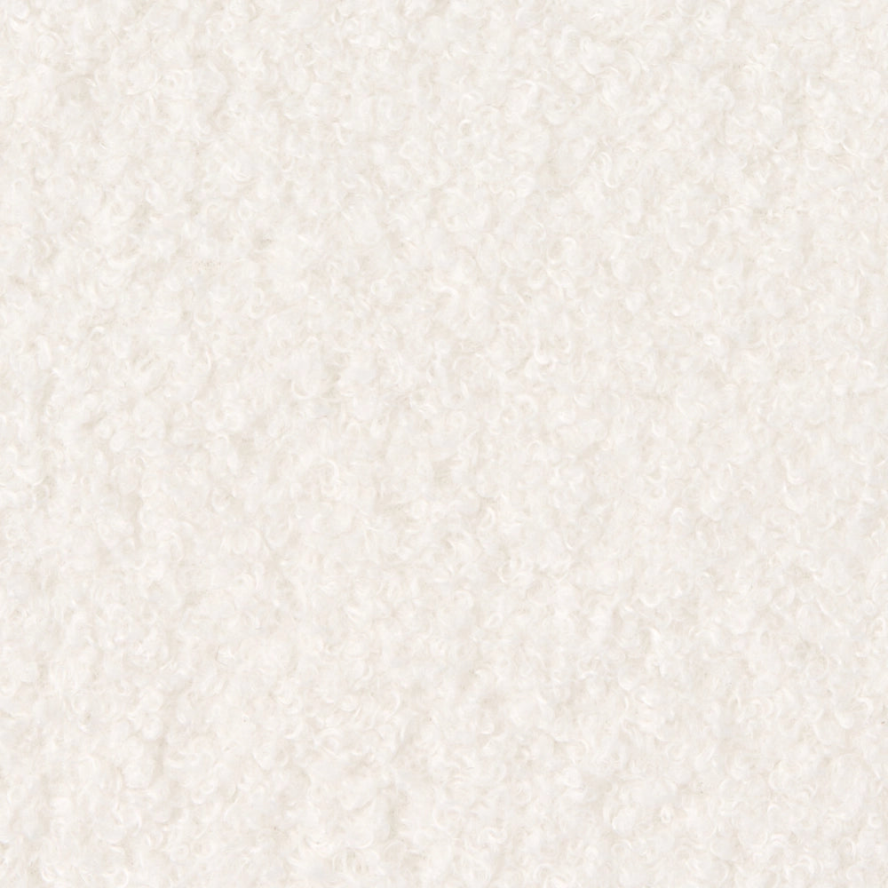 Poltrona modulare 1 posto rivestimento tessuto bouclè bianco sporco soggiorno stile moderno