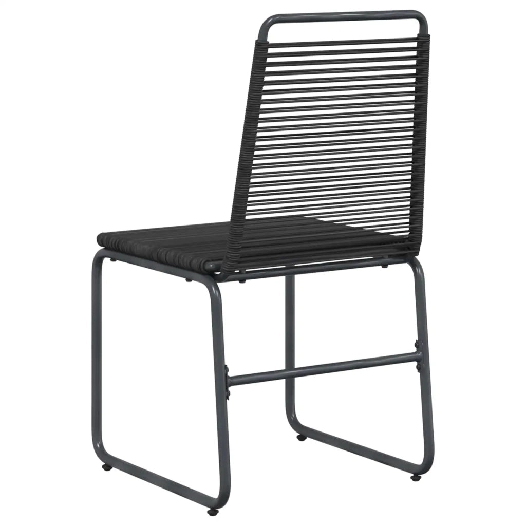 Sedie da giardino 2 pcs Nero 48 x 55 x 89,5 cm Rattan