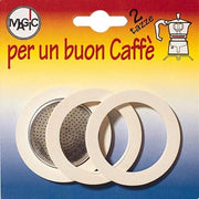 GUARNIZIONE + FILTRO MOKA - TAZZE 2 CF=PZ 3+1 FILTRO- 12 confezioni