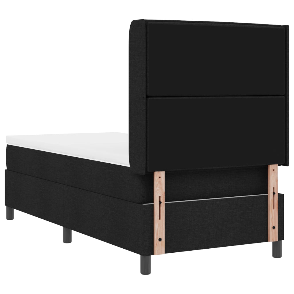letto a rete  con materasso nero 100x200 cm in tessuto