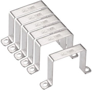 Set di 6 Clip U per tubi in acciaio inossidabile - Heavy Duty - Corrosione resistente - Materiale duraturo - Clip per tubi