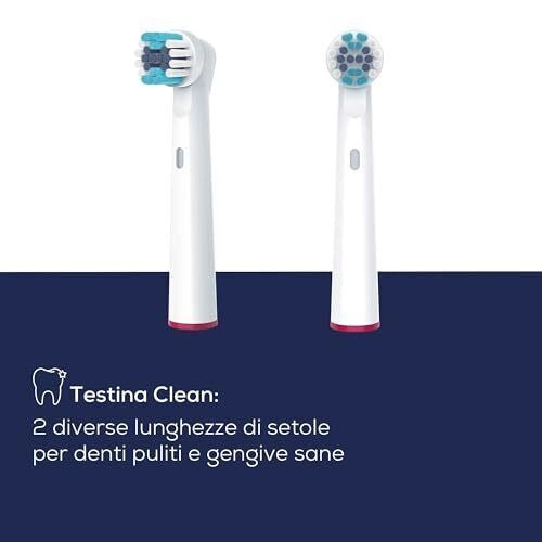 Beurer 10156 Clean - KIT_ 4 testine di ricambio Standard per spazzolini oscillanti-rotanti, compatibili con TB 30-TB 50, setole medie, cappucci protettivi, anelli colorati, Bianco