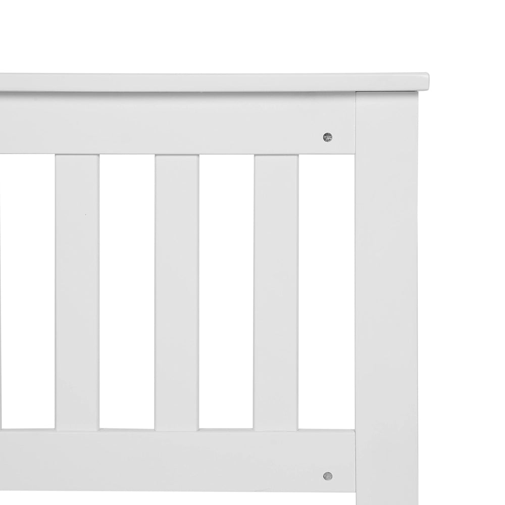 Letto in legno di pino bianco matrimoniale 140 x 200 cm 6 stile scandinavo
