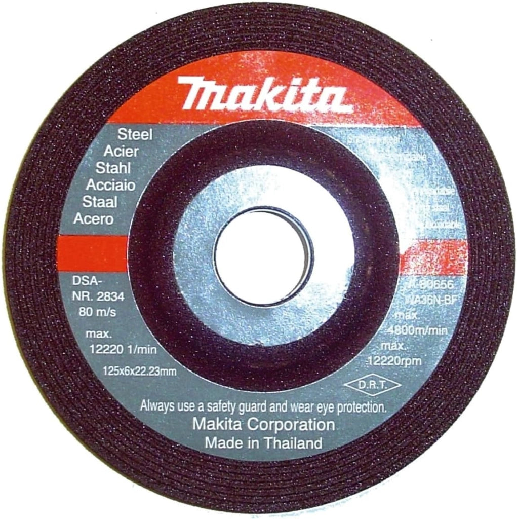 Makita DGA508RTJ Smerigliatrice angolare 125mm + 2 batteria 18V 5Ah Li-ion + valigetta Makpac