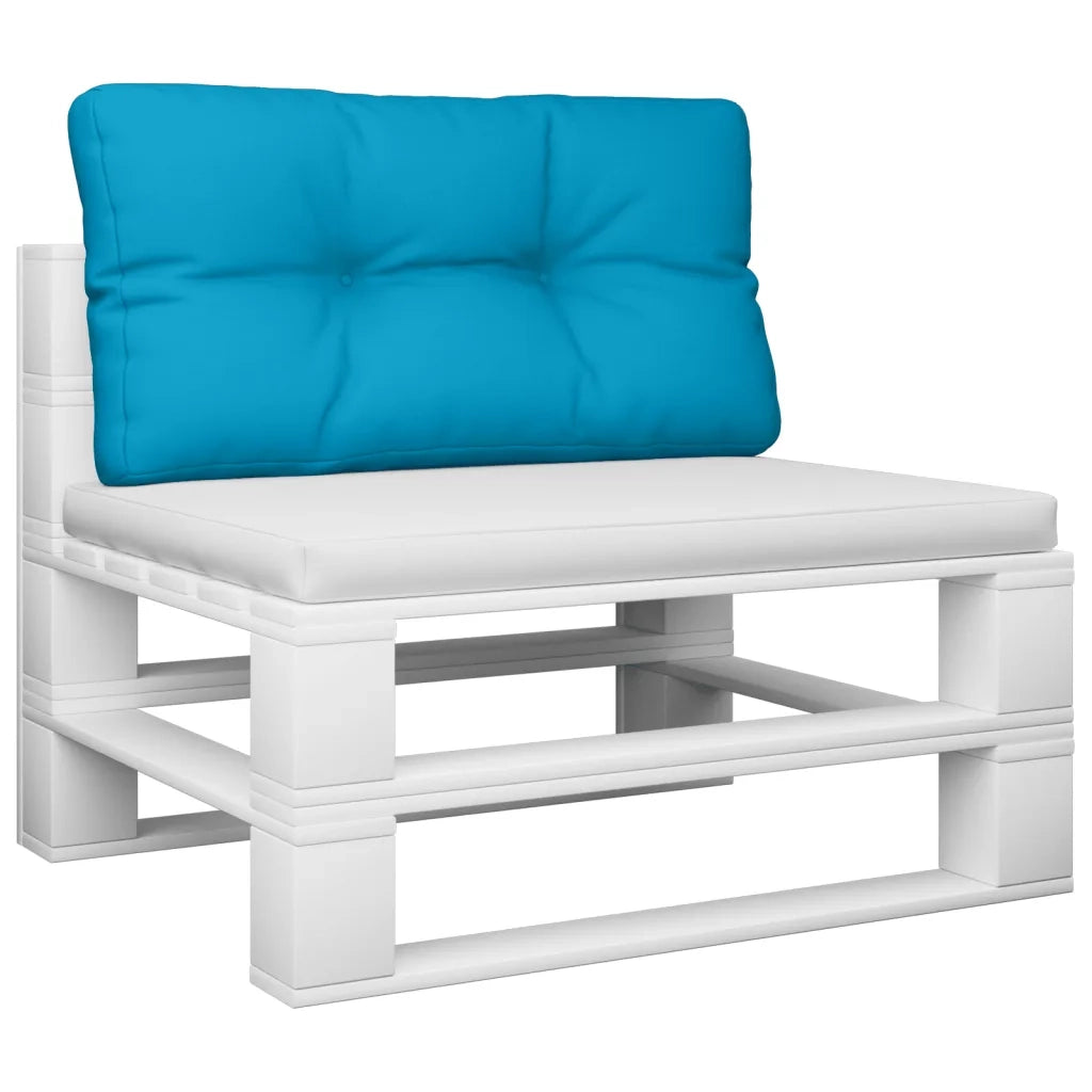 Cuscino per Pallet Blu Chiaro 80x40x12 cm in Tessuto 360605