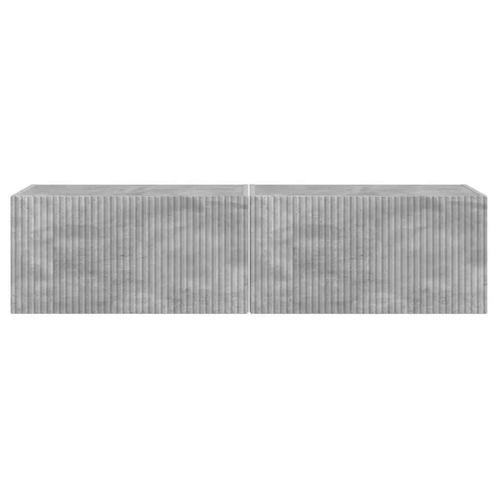 Mobile TV da parete 2 pz-Set di 2 Mobile TV a Muro-Credenza TV Calcestruzzo 60 x 31 x 29.5 cm 785120