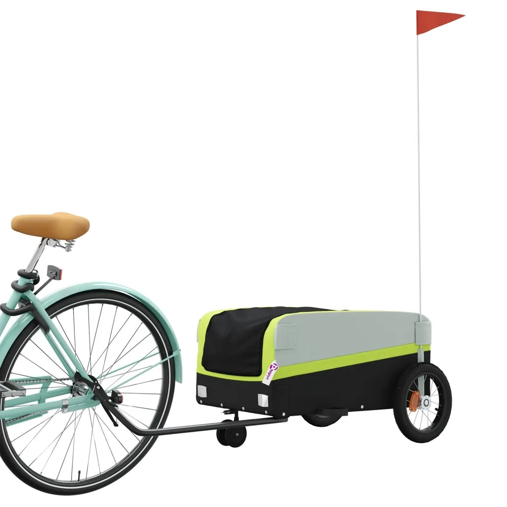 Rimorchio da Bici Nero e Verde 30 kg in Ferro CFW9846127