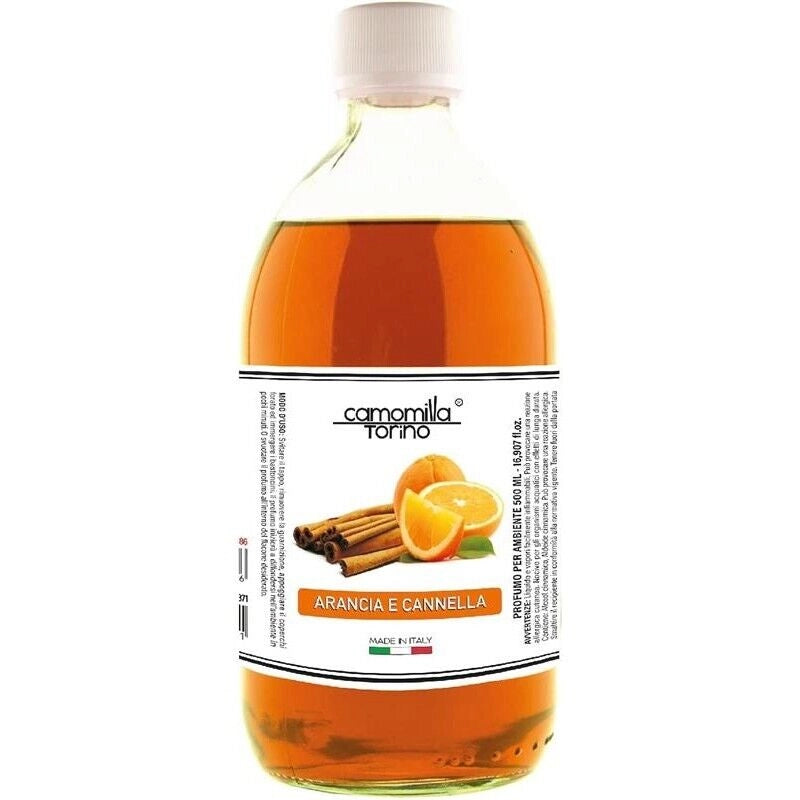 RICARICA PROFUMO PER AMBIENTE CAMOMILLA TORINO DA 250 ML ARANCIA E CANNELLA