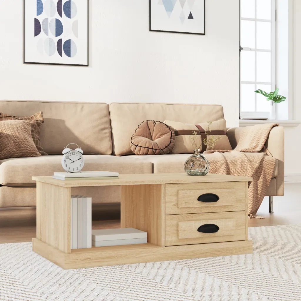 Tavolino da salotto | Tavolino da caff¨¨ | Tavolino da Soggiorno Rovere Sonoma 90x50x35 cm Legno Multistrato
