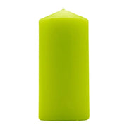 Trade Shop - Set 12pz Candela Verde Forma Cilindrica 150x70mm Decorazioni Interni Centrotavola 031770 -