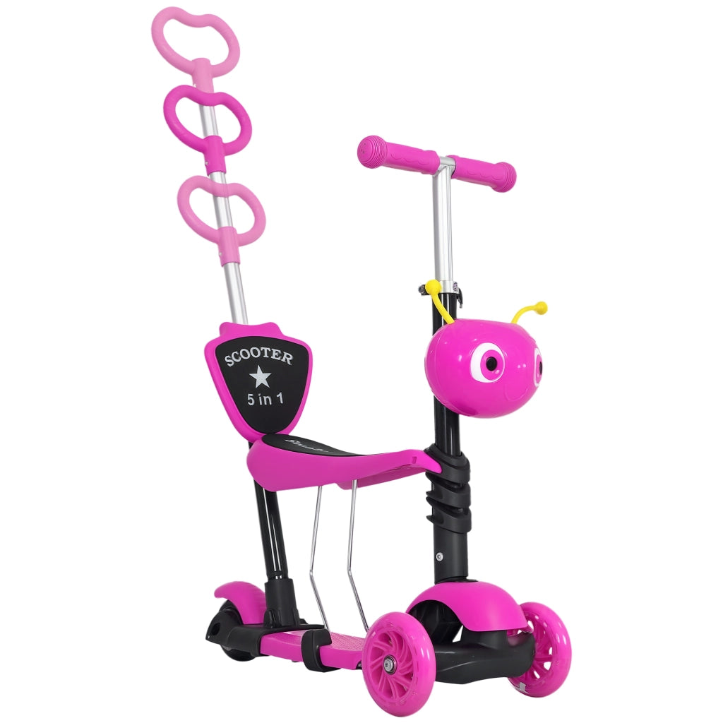 Monopattino per Bambini 3 Ruote con Sedile e Maniglione ¨C zephmum ¨C Altezza Regolabile