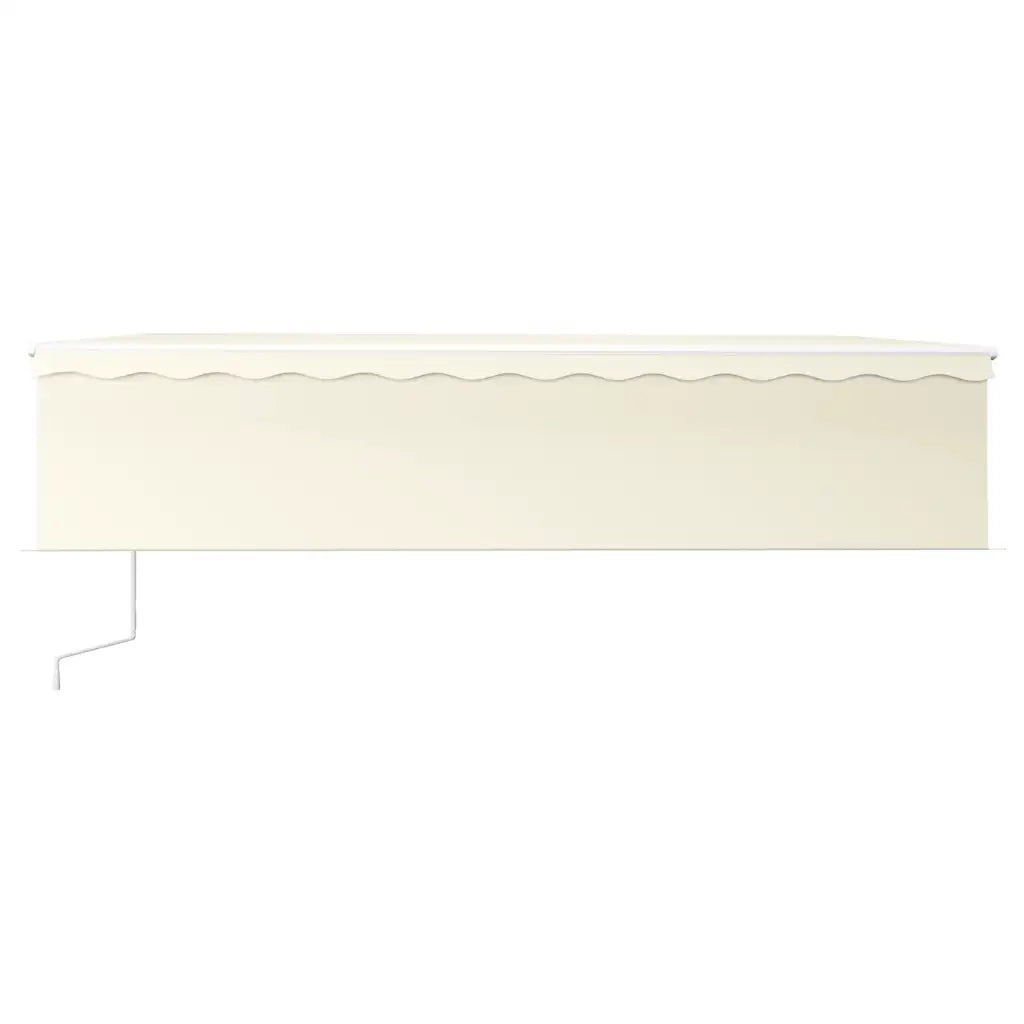 Tenda da Sole Retrattile Automatica con Parasole 6x3 m Crema cod mxl 52688