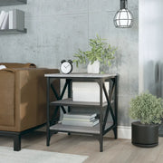 Tavolino-Tavolino da soggiorno-Tavolo Grigio Sonoma 40x42x50 cm in Legno Multistrato