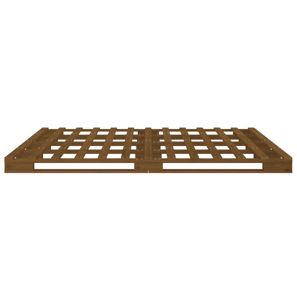 Letto a Pallet senza Materasso Ambra 120x200cm Legno Massello 821390