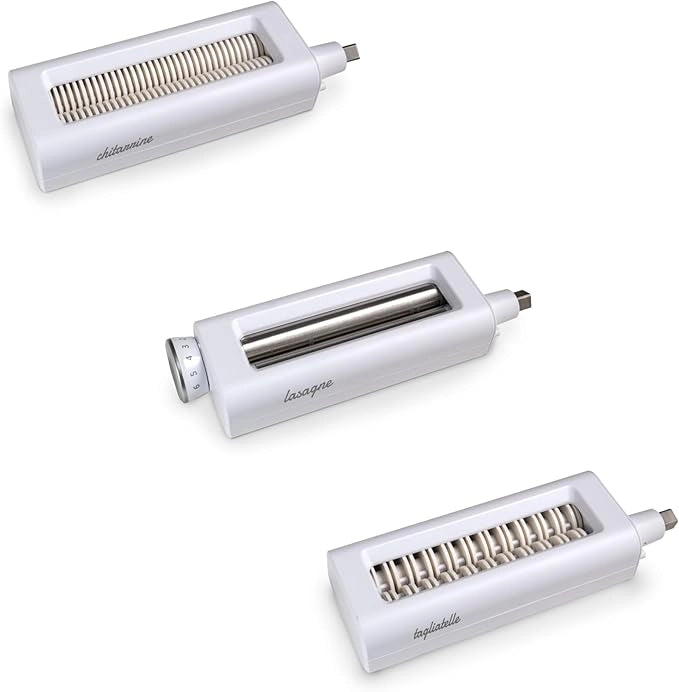 Innoliving Macchina Elettrica Sfogliatrice per Pasta Fatta in Casa INN-783, 100W, 6 Livelli di Spessore, 3 Tipi di Pasta, Lavorazione Continua fino a 1 Ora