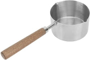 Miniatura di Stomaco in Acciaio 200ml - Acciaio Inossidabile - Antifiammante - Portatile - Doppio Sfogo - Maniglia Comoda - Padella a Stomaco