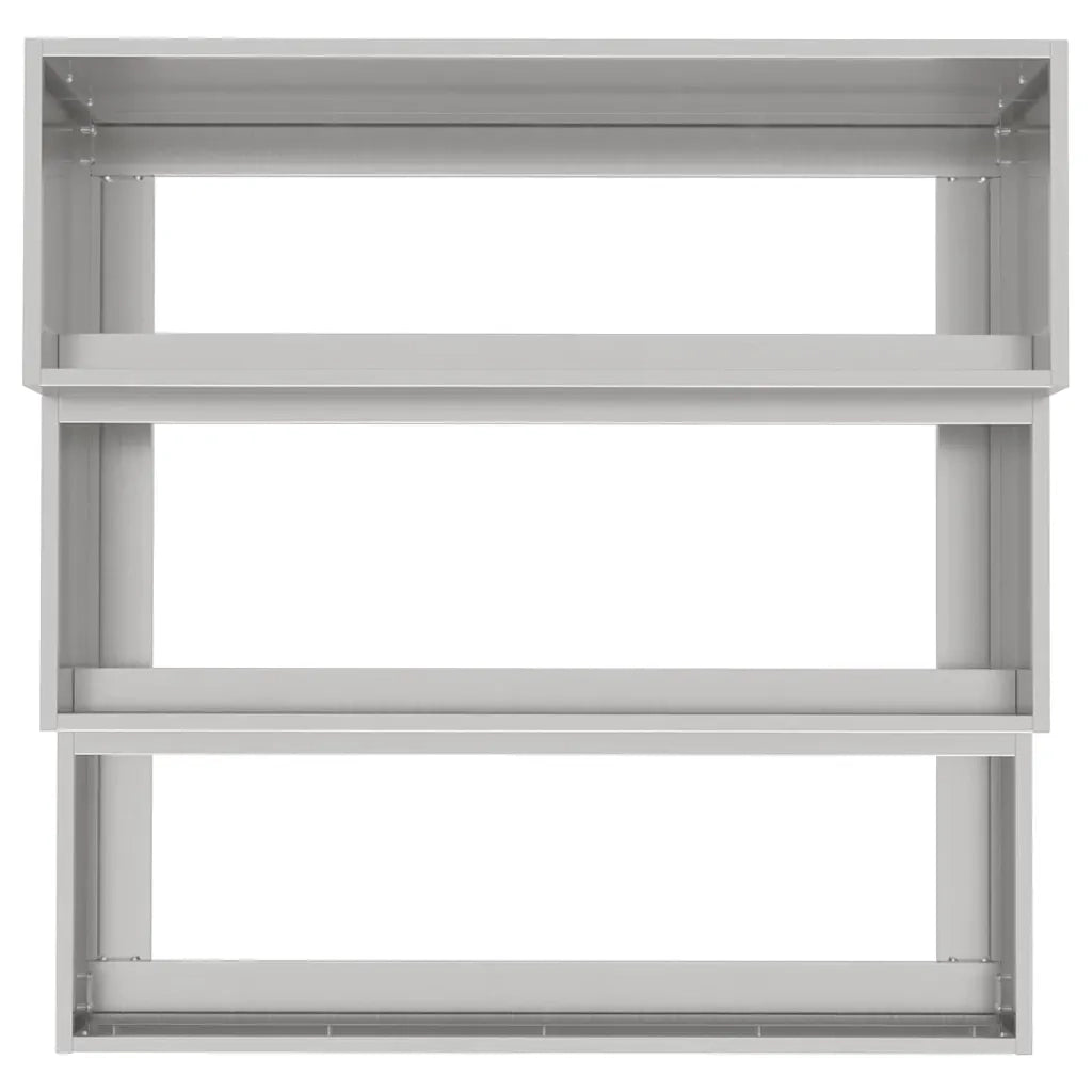 Vaso da giardino Argento 90 x 90 x 35 cm Acciaio inossidabile 865838