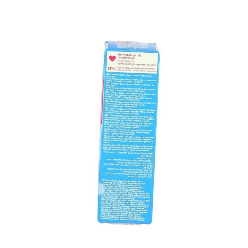 CAREFREE SALVASLIP COTTON FEEL NORMAL FRAGRANZA ALL'ALOE VERA SALVA SLIP DONNA 100% TRASPIRANTI 20 PZ