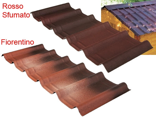 LASTRE ONDUVILLA ROSSO SFUMATO 107X40